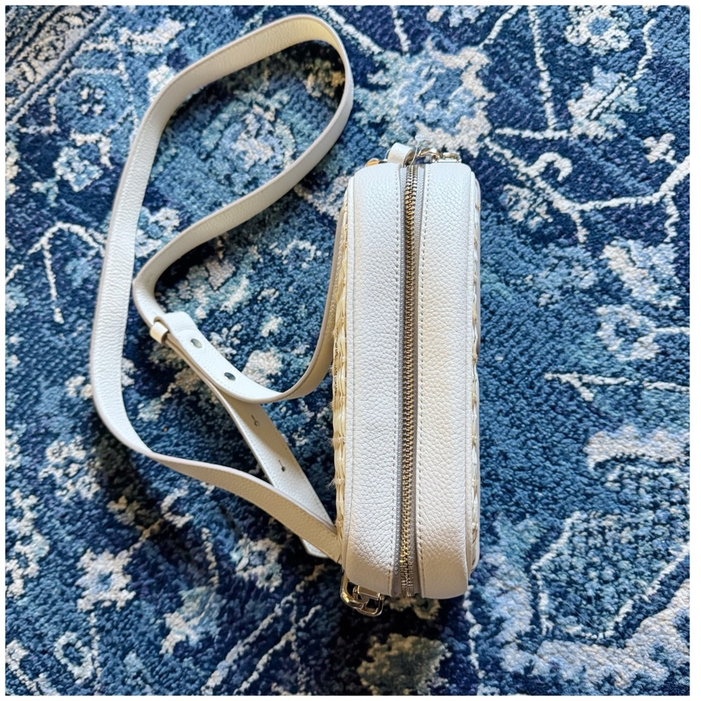 NWOT Kate Spade Astrid Straw Camera Bag Crossbody - Picture 7 of 16